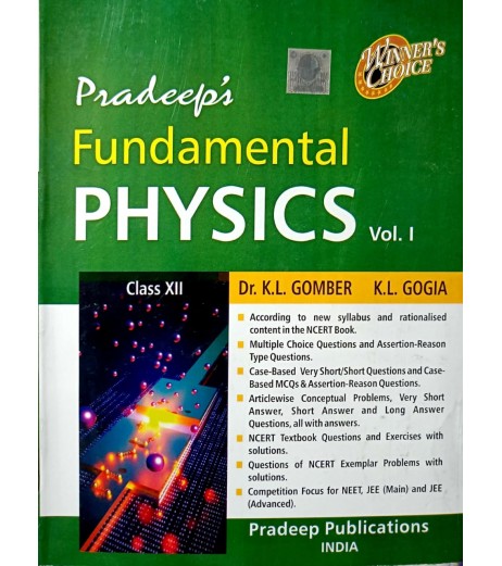Pradeep's Fundamental Physics Vol.I & II for Class 12|2024-25