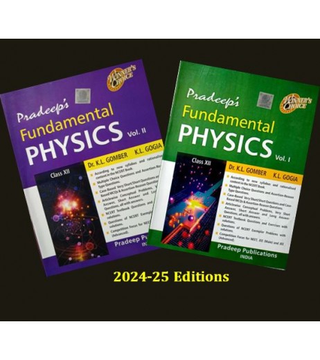 Pradeep's Fundamental Physics Vol.I & II for Class 12|2024-25