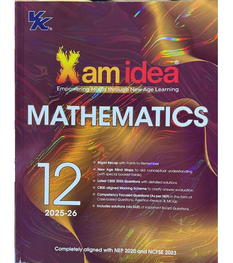 Xam Idea Mathematics for Class 12  2025-26  edition 