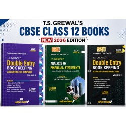 T S Grewals Accounting books for CBSE Class 12 Set Of 3 Books | Latest Edition