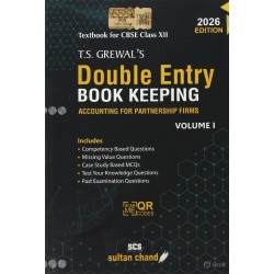 T S Grewals Double Entry Book Keeping  Vol 1 for CBSE Class 12 | Latest Edition 