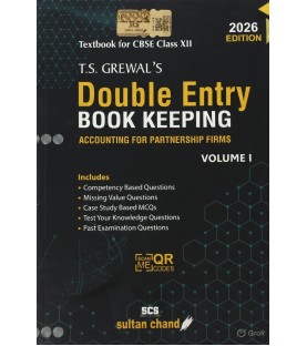 T S Grewals Double Entry Book Keeping  Vol 1 for CBSE Class 12 | Latest Edition 