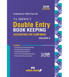 T S Grewals Double Entry Book Keeping Vol 2 CBSE Class 12 Accounting for Companies | Latest Edition