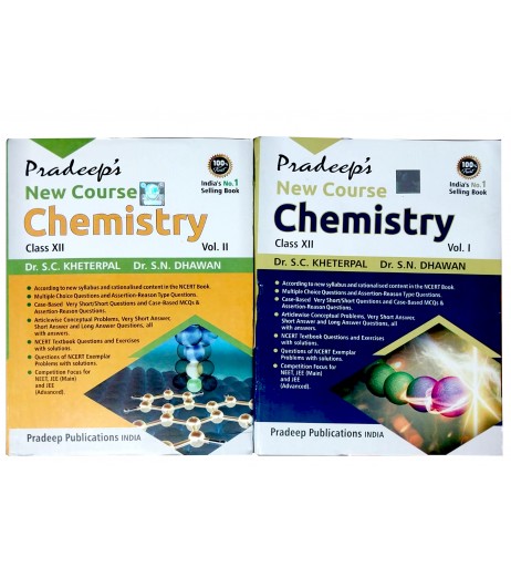 Pradeep New Course Chemistry for Class 12 Vol 1 and 2 By SC Kheterpal |2023-24 edition