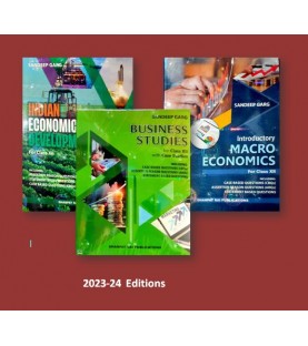 Sandeep Garg Macronomics Indian Economic Devolopment  Business Studies For 12th Cbse Set Of 3 Books 