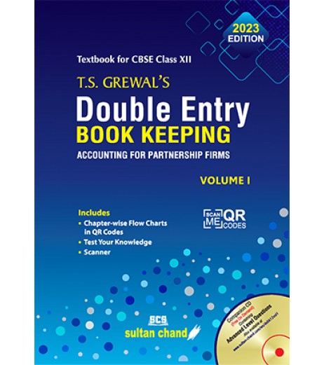 T S Grewals Double Entry Book Keeping  Vol 1 for CBSE Class 12 | Latest Edition Commerce - SchoolChamp.net