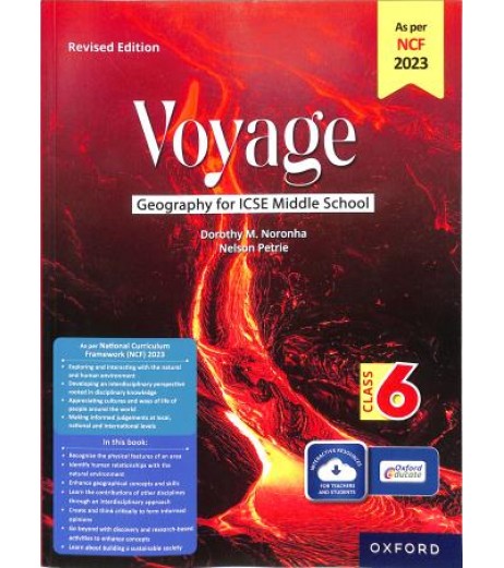 Oxford Voyage Geography For ICSE  Middle School Class 6 As Per NCF 2023 