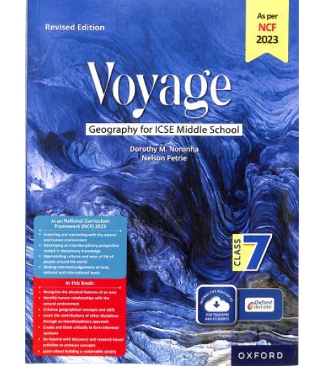 Oxford Voyage Geography For ICSE Middle School Class 7 As per NCF 2023