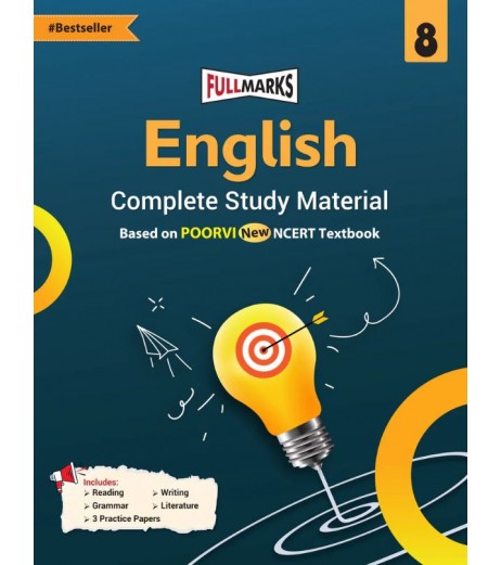 Full Marks Poorvi English Guide CBSE Class 8 | Latest Edition
