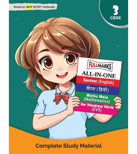 Full Marks All in One Guide Santoor, Veena, Maths Mela, Our Wondrous World  Class 3 | NEP 2020