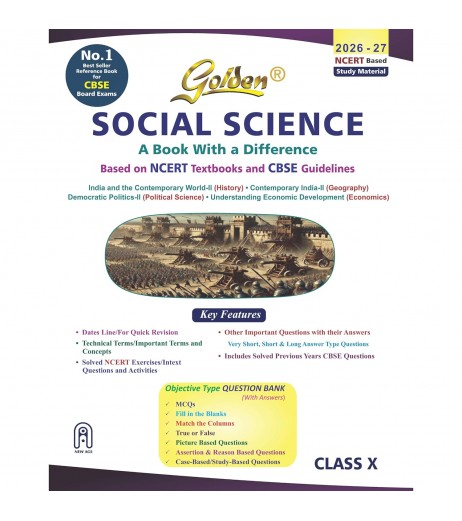 Golden Social Science: (With Sample Papers) A book with a Difference for Class- 10 CBSE Class 10 - SchoolChamp.net