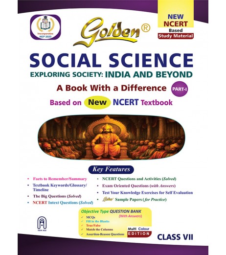 Golden Guide Social Science-Exploring Society: INDIA AND BEYOND Part -I  for Class 7 | NEP2020