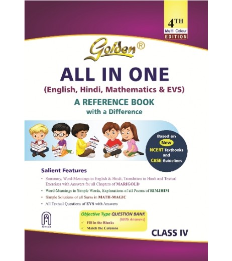 Golden All In One Class-4 (English, Hindi, Mathematics and EVS) Golden Class 4 - SchoolChamp.net
