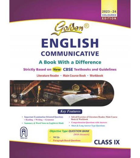 Golden English Communication: A book with a Difference for Class 9 with Sample Papers