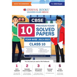 Oswaal CBSE 10 Previous Years Solved Papers  Class 10