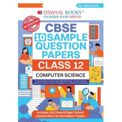 Oswaal CBSE Sample Question Papers Class 12 Computer