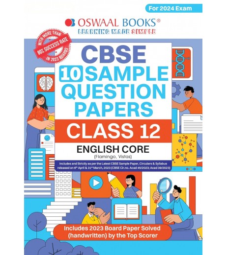 Oswaal CBSE Sample Question Papers Class 12 English Core | Latest Edition