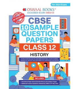 Oswaal CBSE Sample Question Papers Class 12 History | Latest Edition