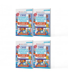 Oswaal CBSE Sample Question Papers Class 12 (Set of 4 Books) Accountancy, Business Studies, Economics & English Core 