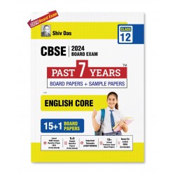 Shiv Das CBSE Past 7 Years Solved Board Papers + Sample Papers English Core Class 12 | Latest Edition