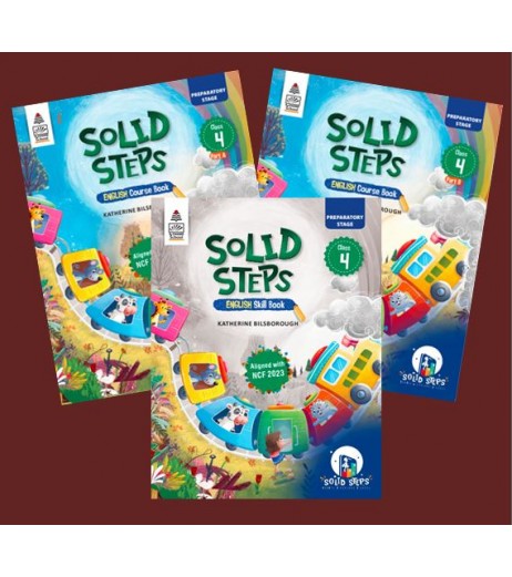 Solid Step English Course Book Part A and B for Class 4 | Latest Edition