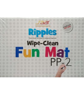 Ripples Book (PP2) Part 2 to Part 8 + Wipe – Clean Fun Mat book for Jr.Kg