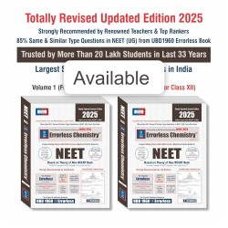 UBD Errorless Chemistry for NEET  Volume 1 and Volume 2|