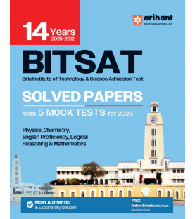 Arihant BITSAT 14 Years Solved Papers with 5 Mock Tests