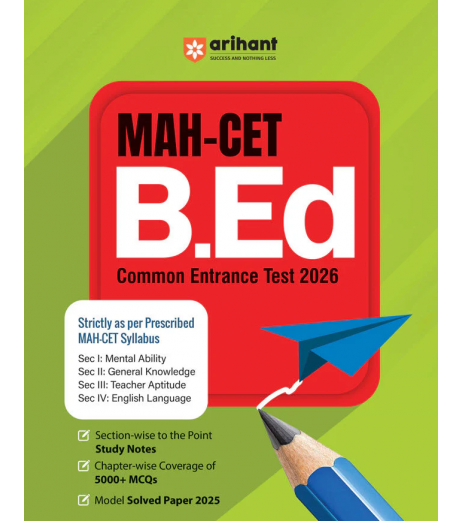 Arihant Maharashtra MAH-CET B.Ed. Common Entrance TEST 2026