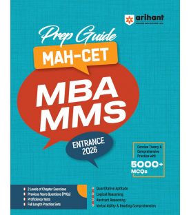 Arihant Prep Guide MAH-CET MBA/MMS Entrance CET 2026 | Latest Edition