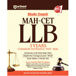Arihant Study Coach Maharashtra MAH-CET LLB 3 Years Entrance Test 2026 