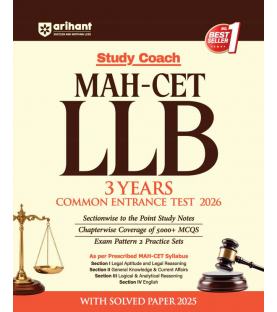 Arihant Study Coach Maharashtra MAH-CET LLB 3 Years Entrance Test 2026 