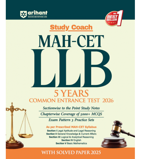 Arihant Study Coach MAH-CET LLB 5 Years Entrance Test 2026