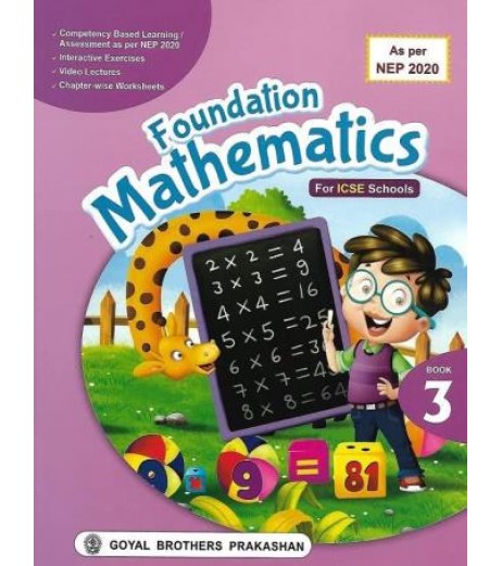 Foundation Mathematics Class 3 ICSE As Per NEP 2020 | Goyal Brothers