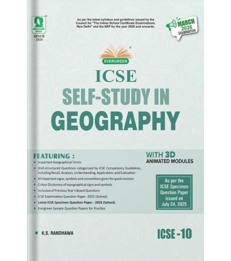 Evergreen ICSE Self Study in Geography Class 10