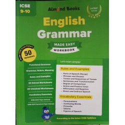 Almond English Grammar Made Easy Workbook for ICSE Class 9