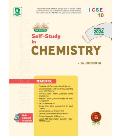 Evergreen ICSE Self- Study in Chemistry Class 10|Latest Edition