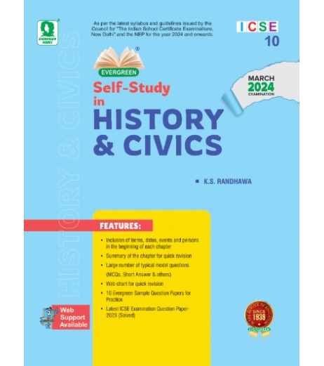 Evergreen ICSE Self- Study in History and Civics Class 10