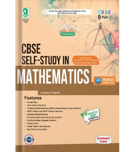 Evergreen CBSE Self- Study in Mathematics Part-1  Class 9 for March 2027 Examination