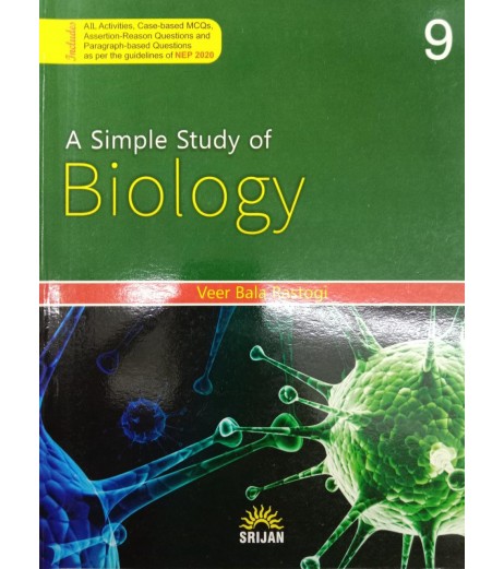 Srijan Simple Study Of  Biology 9 by Veer Bala Rastogi