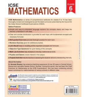 Frank ICSE Mathematics for Class 6 | Latest Edition