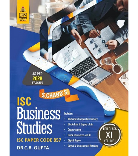 S.Chand ISC Business Studies Class 11 by C. B. Gupta | Latest Edition