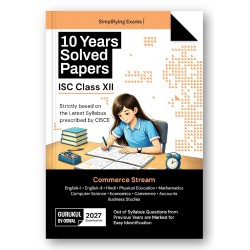 Oswal Gurukul ISC 10 Year Solved Papers Commerce Stream