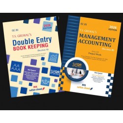 T S Grewals ISC Double Entry Book Keeping Accountancy + Management Accounting for Class 12 set of 2 books 