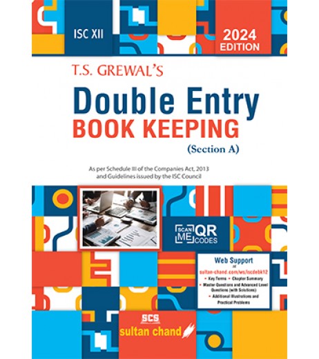 T S Grewals Double Entry Book Keeping ISC Class 12 Section A | Latest Edition