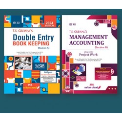 T S Grewals ISC Double Entry Book Keeping Accountancy + Management Accounting for Class 12 set of 2 books 