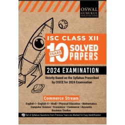 Oswal Gurukul ISC 10 Year Solved Papers Commerce Stream