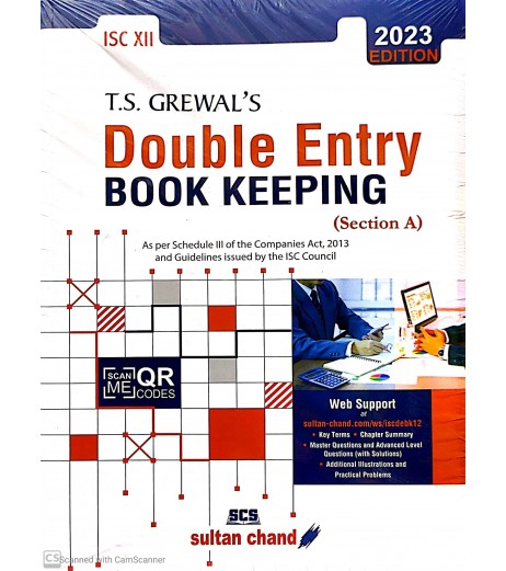 T S Grewals Double Entry Book Keeping ISC Class 12 Section A | Latest Edition ISC Class 12 - SchoolChamp.net