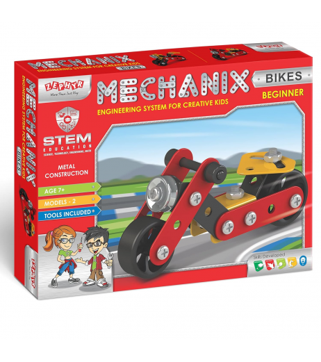 MECHANIX Beginner Bike Kits,DIY Stem Metal Construction Set for 7+  year