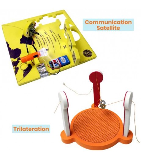 Mini Satellite Communication System Model OR GPS model used to locate objects Kit for 13+ Year Of Kids